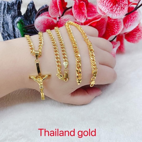 🌸⚜️THAILAND GOLD MENS SET⚜️🌸
📌 ThaiLand Gold
📎 2 in 1 set - Picture 3 of 10